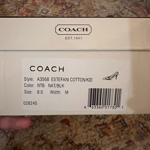 Coach Black/Natural Estefani‎ Heels - Picture 7 of 7